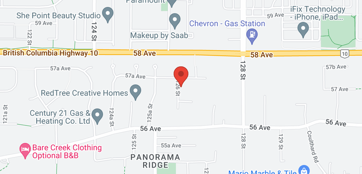 map of 5734 126TH STREET